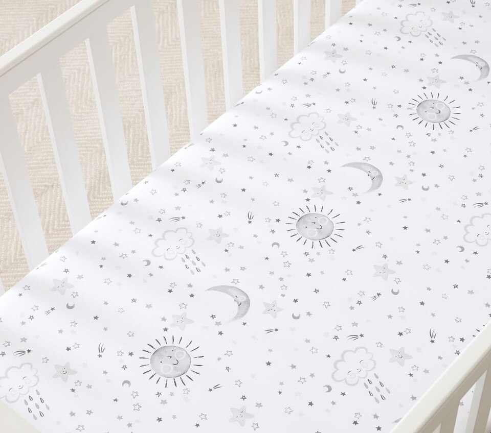 Organic Skye Cot Fitted Sheet Pottery Barn Kids Australia